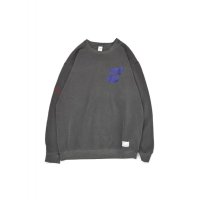 The Number Garment-die Crew CHARCOAL
