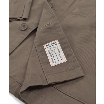 画像4: No Collar Utility Shirt Jacket / O.BROWN