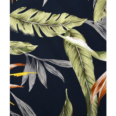 画像7: BIRD OF PARADISE ALOHA SHIRT Navy