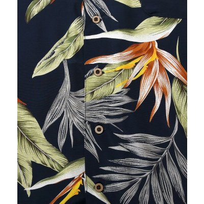 画像4: BIRD OF PARADISE ALOHA SHIRT Navy
