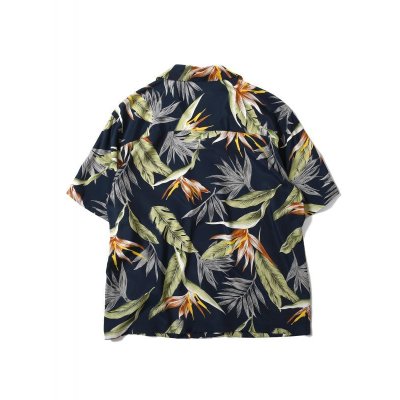 画像5: BIRD OF PARADISE ALOHA SHIRT Navy