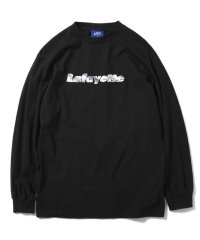 Metallic Lafayette Logo L/S Tee Black