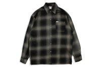 Ombre Check L/S Shirts Black/Charcoal
