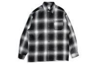 Ombre Check L/S Shirts Black/Ivory