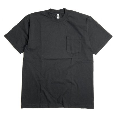 画像1: 6.5oz S/S Garment Dye Pocket T-Shirts Black