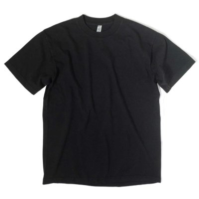 画像1: 6.5oz Garment Dye S/S T-Shirts Black