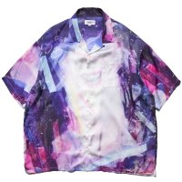 Purple Night Open Collar Shirt