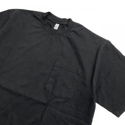 画像2: 6.5oz S/S Garment Dye Pocket T-Shirts Black