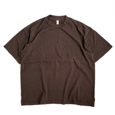 画像1: 6.5oz Garment Dye S/S T-Shirts Choco Brown