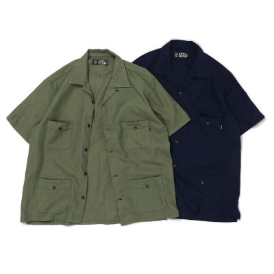 画像7: Dobby Cloth OC Wide Shirt "SABATH" Navy