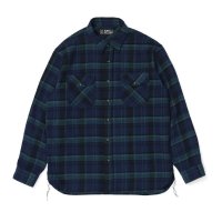 Tartan Flannel Check Shirts / CLAY Blue
