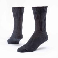 Cotton Crew Socks Black