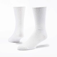 Cotton Crew Socks White