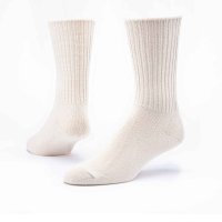 Cotton Crew Socks Natural