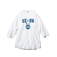 3/4 Baseball Tee "SE&BR" White