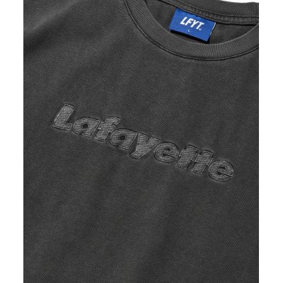 画像2: Pigment Dyed Lafayette Logo Tee Black