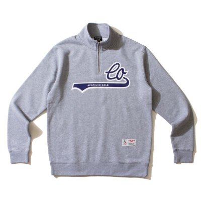 画像1: LO Half Zip Sweatshirt Heather Gray