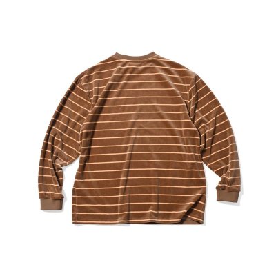 画像3: Multi Striped Velour L/S Tee Brown