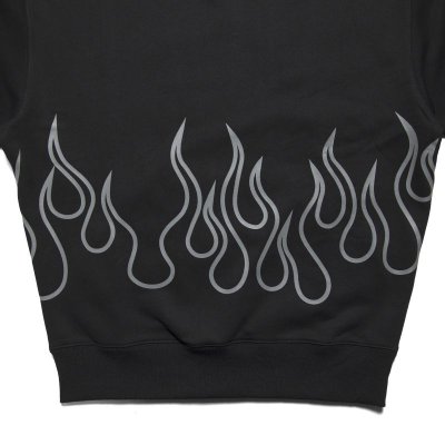 画像2: Flames Crewneck Sweat Black