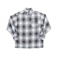 Ombre Check L/S Shirts Gray/White