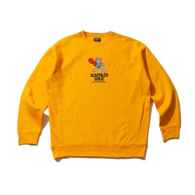 画像1: HIT ’EM UP Crewneck Sweatshirt Yellow