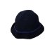 画像1: Handsawn Bucket Hat Black x Blue (1)