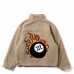 画像1: Flame Ball Reversible Boa Jacket Mocha/Brown (1)