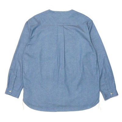 画像4: Indigo Twill Shirt Cardigan  "RANCHER" Light Blue