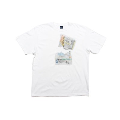 画像1: x RAP TEES / Old Flyer Tee White