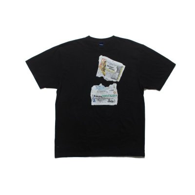 画像1: x RAP TEES / Old Flyer Tee Black