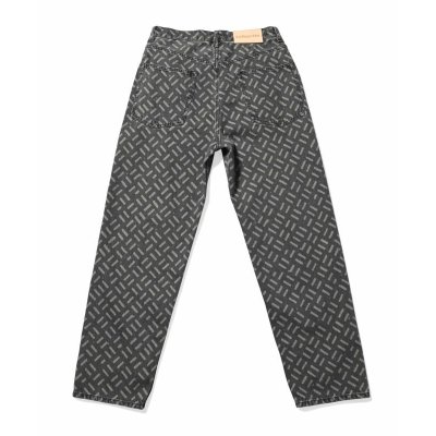 画像5: Laser Processed 5 Pocket Washed Denim Pants BAGGIE FIT Black