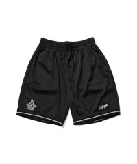 Script Logo Mesh Shorts Black