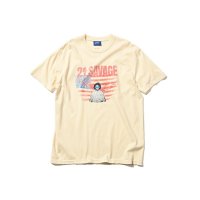 x 21SAVAGE / AMERICAN FLAGS TEE Ivory