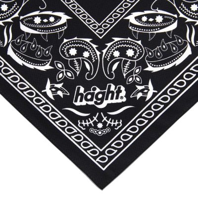 画像2: x YARZ / PAISLEY BANDANA Black