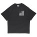 画像1: x YARZ / PAISLEY POCKET Tee Black (1)