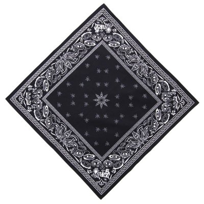 画像1: x YARZ / PAISLEY BANDANA Black