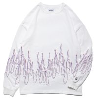 FLAMES LS Tee White