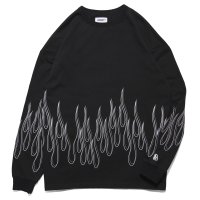 FLAMES LS Tee Black