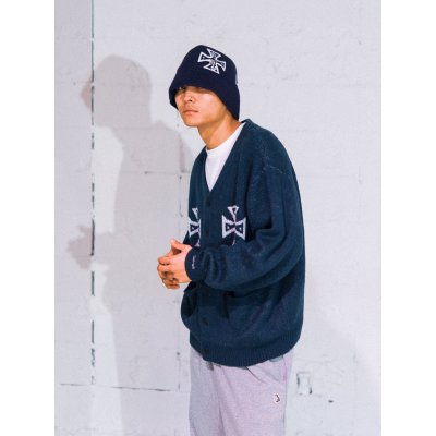 画像8: Good Bad Cross Cardigan Navy