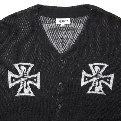 画像2: Good Bad Cross Cardigan Black