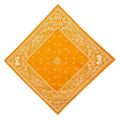 画像1: x YARZ / PAISLEY BANDANA Orange