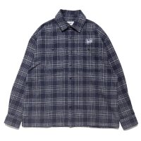 x Colin Stevens / CHECK FLANNEL SHIRT Navy