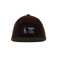 Two-Tone Cord 6 Panel Cap Brown/Forest 