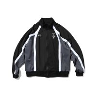 Striped Jersey Track Jacket Black