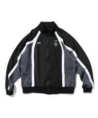 Striped Jersey Track Jacket Black