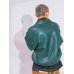 画像11: PU Leather Jacket Green