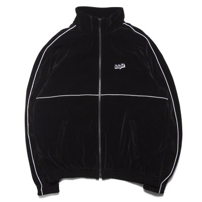 画像1: Velour Track Jacket Black