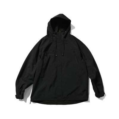 画像1: 2 Layer Polyester Jacket Black