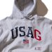 画像2: USAG HOODED SWEATSHIRT S.Gray (2)