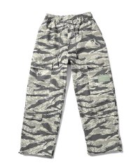 Ripstop Wide Cargo Pants Tiger Camo